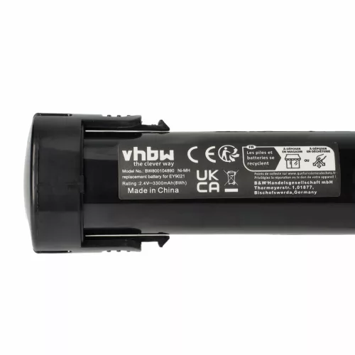 VHBW Elektrowerkzeug Akku Panasonic 6538 1, 6545 6, 6540 1, 6539 6 - 3300 mAh 2,4 V NiMH
