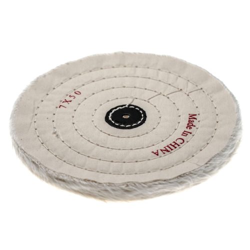 VHBW Angle Grinder Polishing Pad, 17.7 cm, cream color