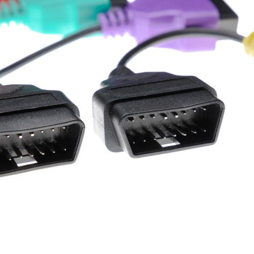 VHBW OBD2 Adapter Set 16Pin OBD1 to OBD2 - 19 cm