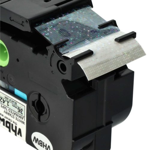 VHBW Brother TZE-261L1 Label Tape - 36 mm, Black-White