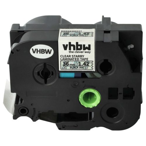 VHBW Brother TZE-161L1 Label Tape – 36 mm, Black-Clear