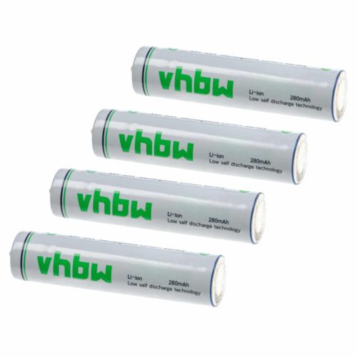 VHBW AAA Mikro Akkumulátor - 280 mAh 1,5 V Li-Ion