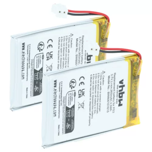 VHBW Gamepad Akku Lip1359, Lip1859, Lip1472 - 950 mAh 3,7 V Li-Ion