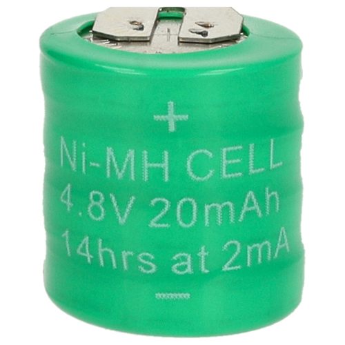 VHBW Gombelem Akku 4/V15H 2 Pin - 20 mAh 4,8 V NiMH