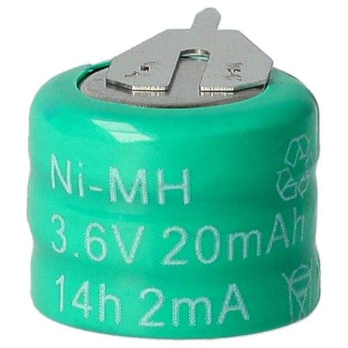 VHBW Button Cell Battery 3/V15H 2 Pin - 20 mAh 3.6 V NiMH