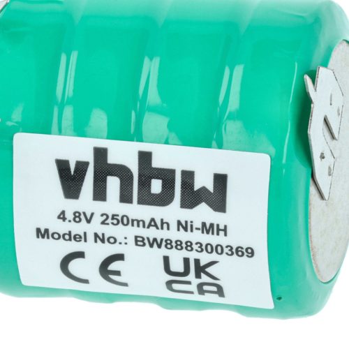 VHBW Battery V250H - 250 mAh 4.8 V NiMH