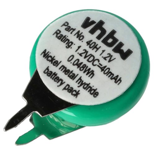 VHBW Button Cell Battery 1/V40H - 40 mAh 1.2 V NiMH