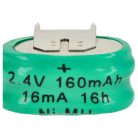 VHBW Button Cell Battery 2/V150H 3-pin - 150 mAh 2.4 V NiMH