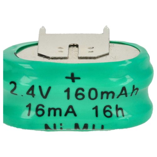 VHBW Button Cell Battery 2/V150H 3-pin - 150 mAh 2.4 V NiMH
