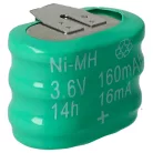 VHBW Battery 3/V150H 3 Pin - 150 mAh 3.6 V NiMH