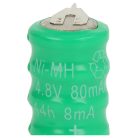 VHBW Gombelem Akkumulátor V80H - 80 mAh 4,8 V NiMH