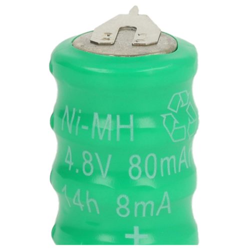 VHBW Gombelem Akkumulátor V80H - 80 mAh 4,8 V NiMH