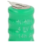 VHBW Gombelem Akkumulátor V80H - 80 mAh 4,8 V NiMH