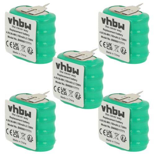 VHBW Battery 4/V150H - 150 mAh 4.8 V NiMH