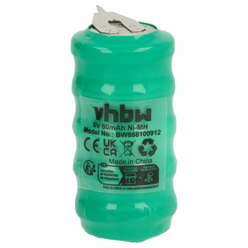 VHBW Battery V80H - 80 mAh 6 V NiMH