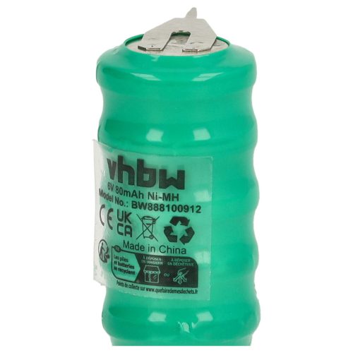 VHBW Battery V80H - 80 mAh 6 V NiMH