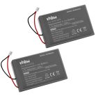 VHBW Gamer Joypad Battery Lip1522, KCR1410, CUH-ZCT2U, CUH-ZCT2 - 800 mAh 3.7 V Li-Ion