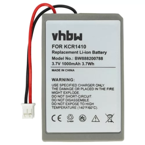 VHBW Gamer Joypad Akku KCR1410, LIP1522 - 1000 mAh 3,7 V Li-Ion