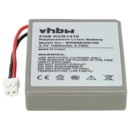VHBW Gamer Joypad Akku KCR1410, LIP1522 - 1000 mAh 3,7 V Li-Ion