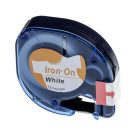 VHBW A18768 Dymo Label Tape - 12 mm, Black-White, Iron-on