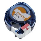 VHBW A18768 Dymo Label Tape - 12 mm, Black-White, Iron-on