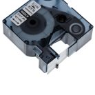 VHBW Dymo 16954, S0718050, 19mm, Black-White, Nylon Label Tape