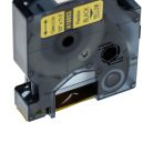 VHBW Dymo 16053 Label Tape - 12 mm, Black-Yellow, Flexible