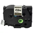 VHBW Brother TZE-MQ851 Label Tape - 24 mm, Black-Matt Gold