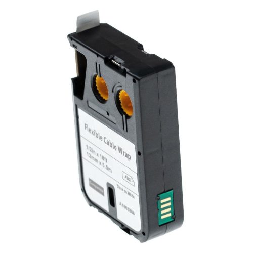 VHBW Dymo 1868806 Label Tape - 12 mm Black-White