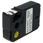 VHBW Dymo 1868751 Helyettesítő Címkeszalag - 12mm Fekete-Fehér, Univerzális Vinil