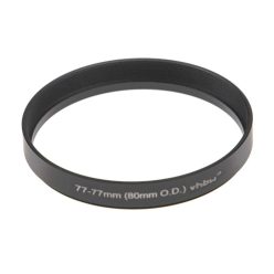   VHBW 77mm-től 77mm-ig Step-Up Gyűrűs Adapter, 80mm Külső Matt Doboz, Szűrőadapter