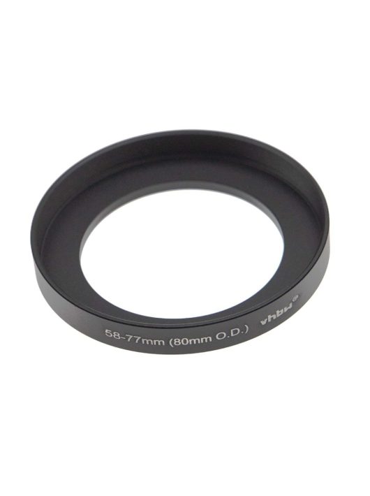 58mm-77mm Step-Up Gyűrűs Adapter, 80mm Külső Matt Dobozhoz - Szűrőadapter