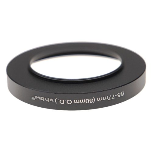 VHBW 55-77 mm Step-Up Gyűrűs Adapter, 80 mm Külső Matt Doboz - Szűrőadapter