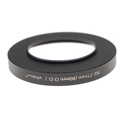 VHBW 52mm-77mm Step-Up Gyűrűs Adapter, 80mm Külső Matt Dobozhoz - Szűrőadapter
