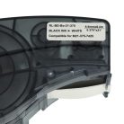 VHBW Brady M21-375-7425 Címkeszalag, 9,5 mm, Fekete-Fehér, Polipropilén