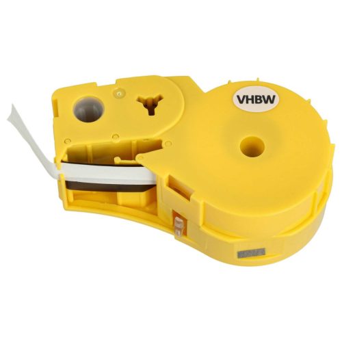 VHBW Brady M21-375-595-WT Címkeszalag - 9,35 mm, Fekete-Fehér, Vinil