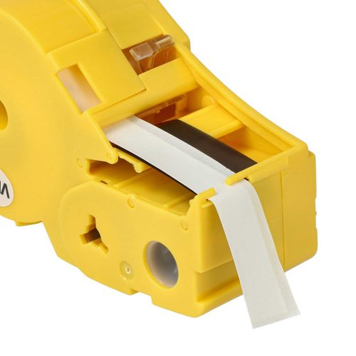 VHBW Brady M21-375-595-WT Címkeszalag - 9,35 mm, Fekete-Fehér, Vinil