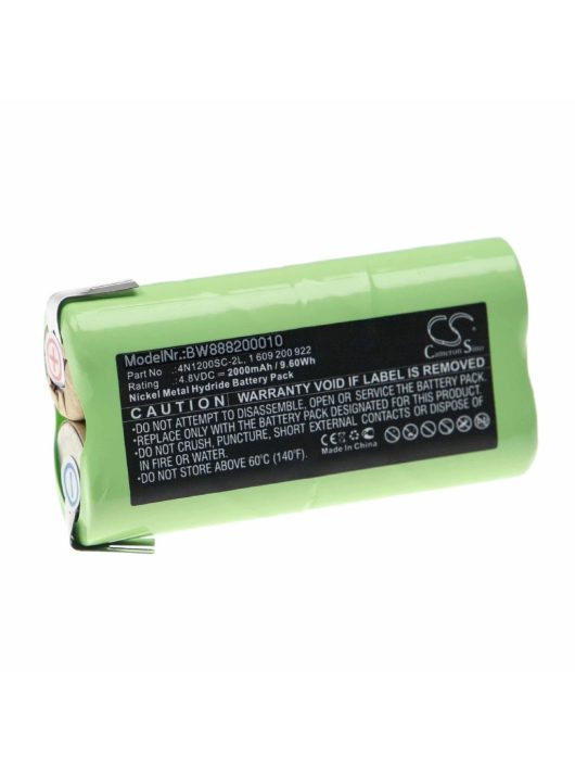 Elektromos kéziszerszámgép akkumulátor Bosch P800S, AGS 65, Grasschere csavarhúzókhoz - 4.8V, NiMH, 2000mAh