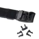 VHBW Huawei Honor Band 4 / Honor Band 5 Wristband - 23 cm, 16 mm, Stainless Steel, Black