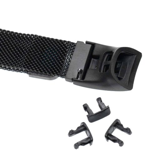 VHBW Huawei Honor Band 4 / Honor Band 5 Wristband - 23 cm, 16 mm, Stainless Steel, Black