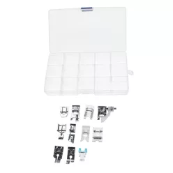 VHBW 11-Piece Sewing Machine Presser Foot Set, Low Shank