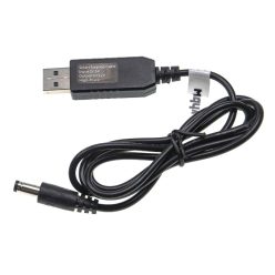   USB Töltőkábel 5,5 x 2,5 mm-es hordócsatlakozóhoz - 5 V / 3 - 12 V / 1 A