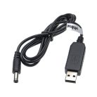 VHBW USB-Ladekabel für 5,5 x 2,5 mm Barrel Connector - 5 V / 3 - 12 V / 1 A