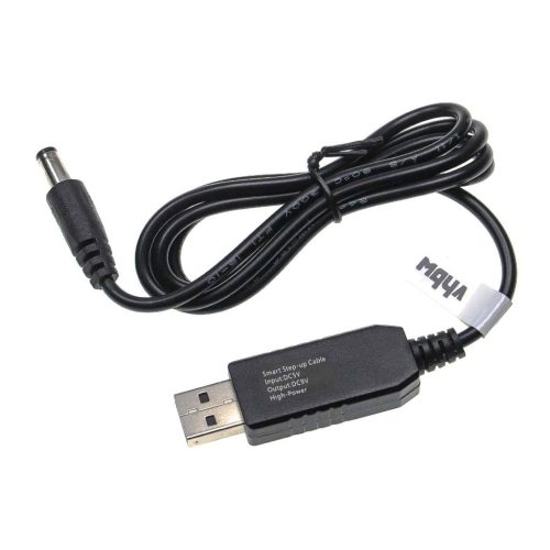 VHBW USB-Ladekabel für 5,5 x 2,5 mm Barrel Connector - 5 V / 3 - 9 V / 1 A