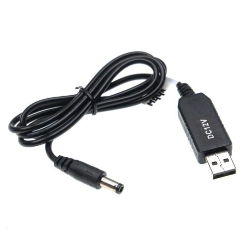 VHBW USB-Ladekabel für 5,5 x 2,5 mm Barrel Connector - 5 V / 2 - 12 V / 0,7 A