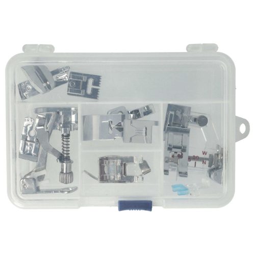 VHBW 15 Részes Varrógép Nyomótalp Készlet Alacsony Szárral - Univerzális Sewi