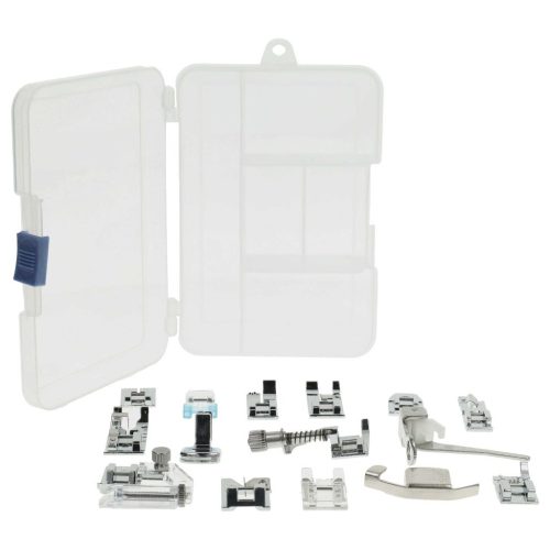 VHBW 15 Részes Varrógép Nyomótalp Készlet Alacsony Szárral - Univerzális Sewi