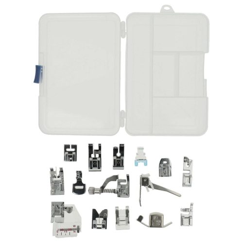 VHBW 15 Részes Varrógép Nyomótalp Készlet Alacsony Szárral - Univerzális Sewi