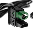 VHBW AUX Audio Adapter Kabel RCD300 VW Autoradio - 143 cm