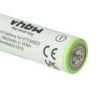 Electric Razor 2x Battery replaces Braun 67030923, HR-AAUV, 7030923, 67030834, 67030165 - 1800 mAh 1.2 V NiMH